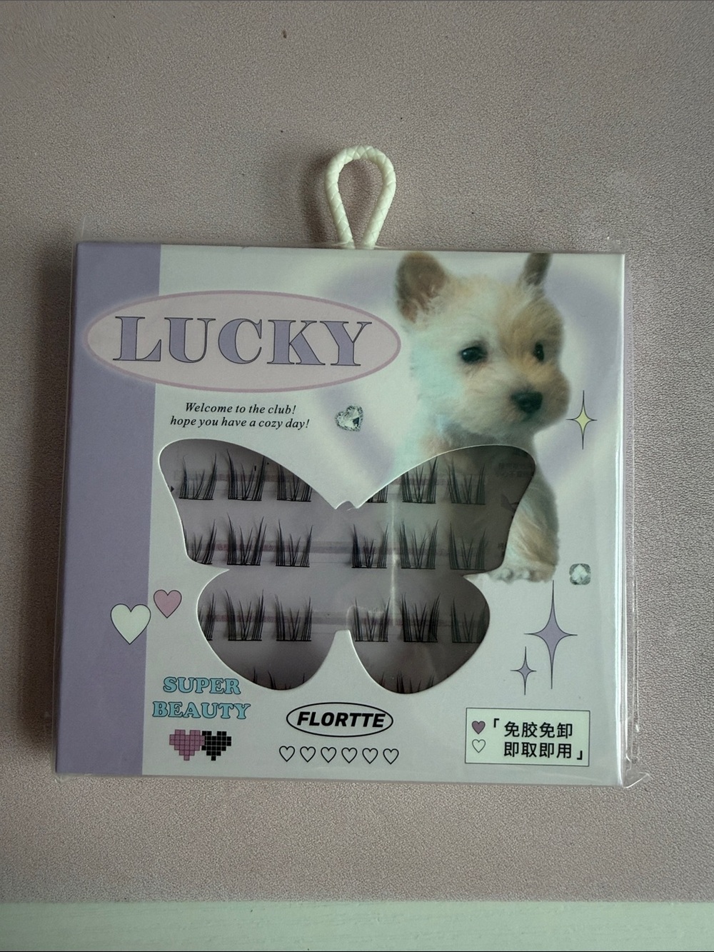 LUCKY Flortte False Eyelashes - no glue needed